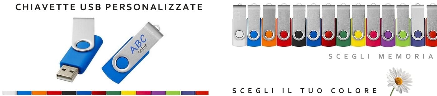 Chiavette USB stampate con logo